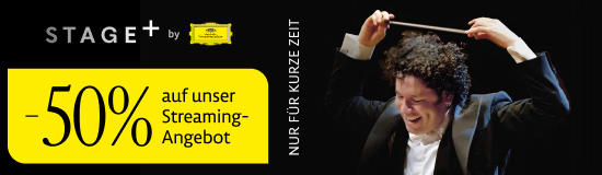 Jetzt das STAGE+ Streaming-Angebot 50 % günstiger sichern.